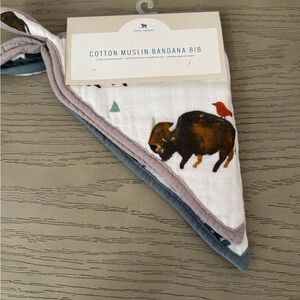 Cotton Muslin Bandana Bib - Two Pack